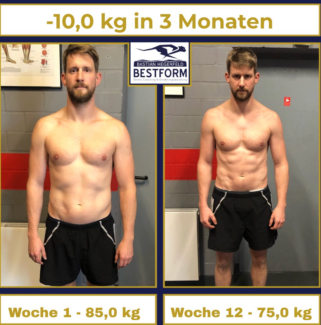 Klient: -10 kg in 3 Monaten